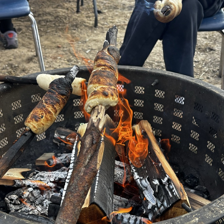 bannock on a stick