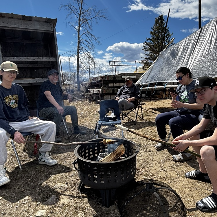 bannock on a stick