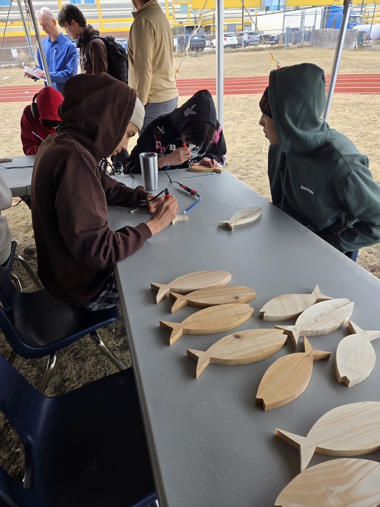 Wood Burning during Michif Fest