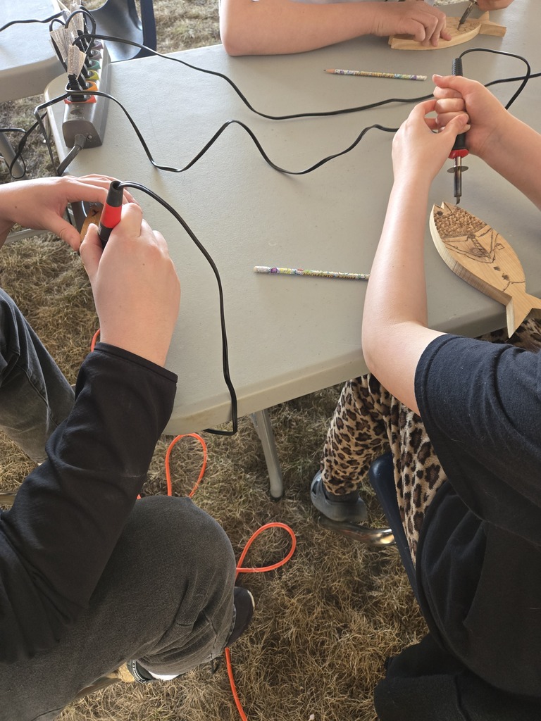 Wood Burning during Michif Fest