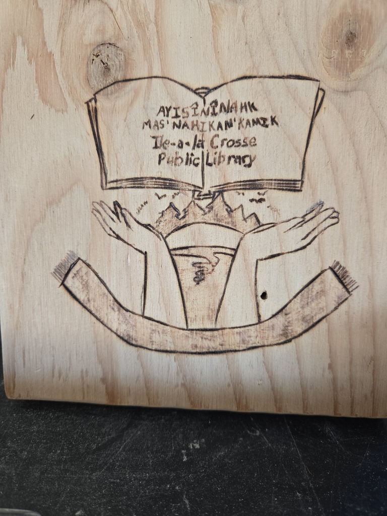 Wood Burning during Michif Fest