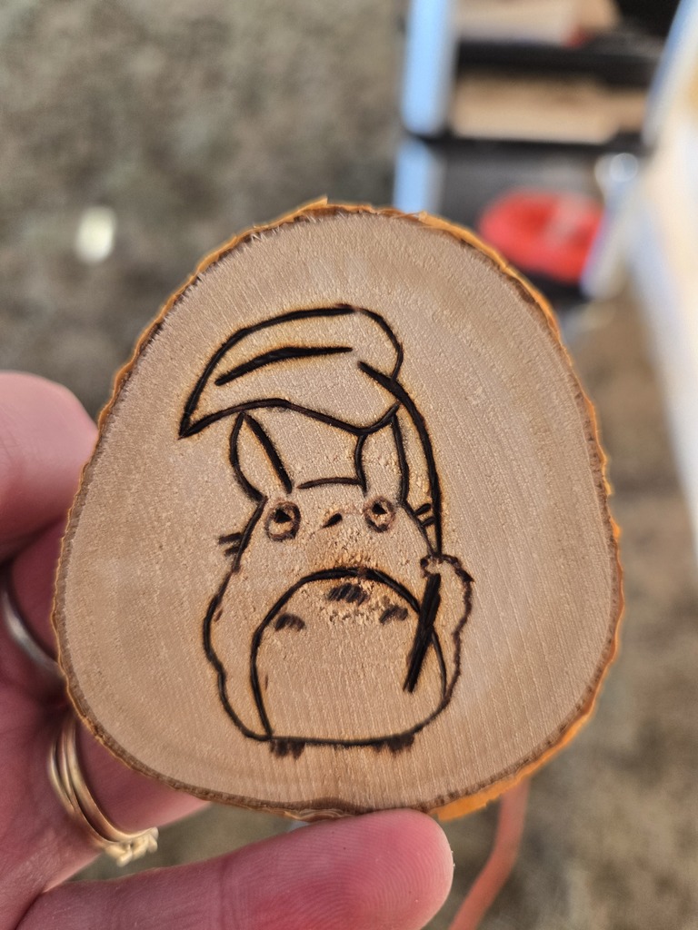Wood Burning during Michif Fest