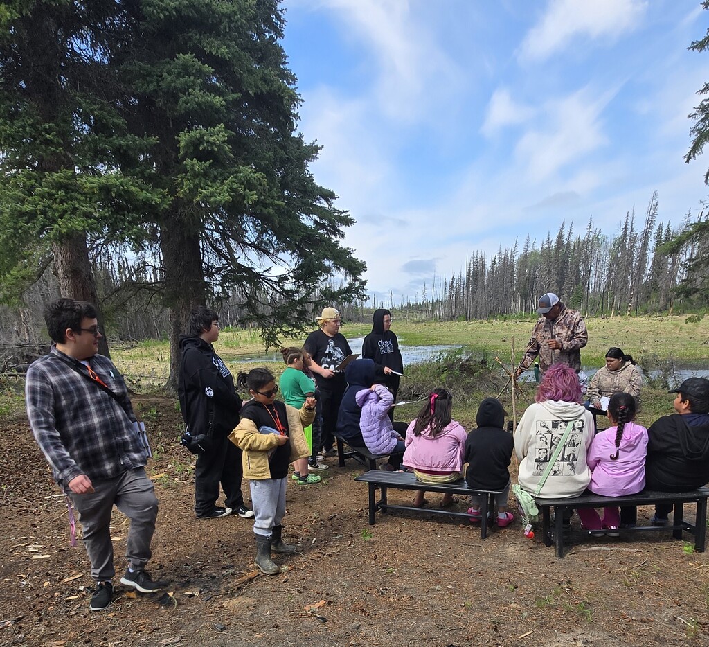 students out in the bush