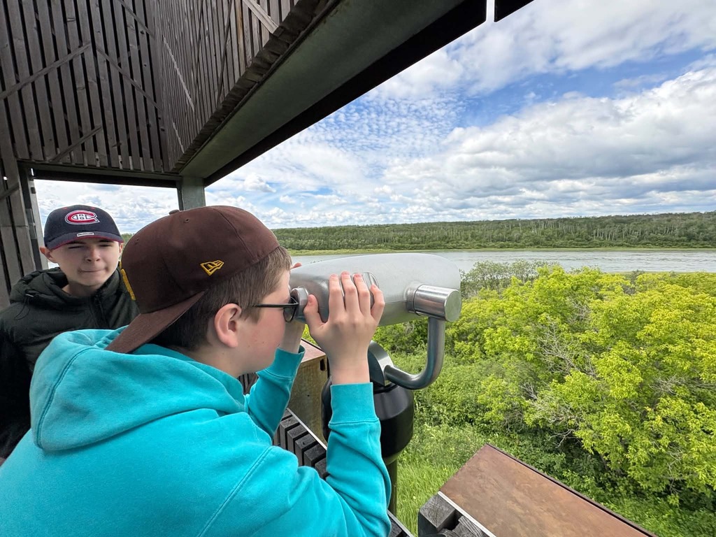 students out in the bush