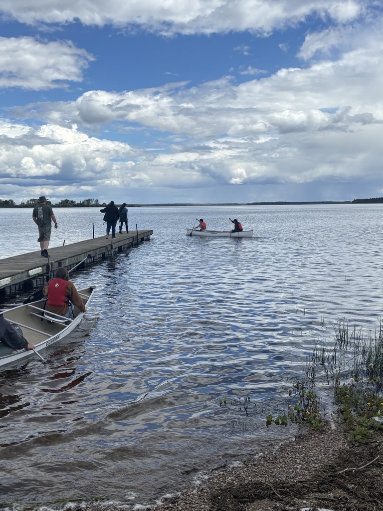 students swimming