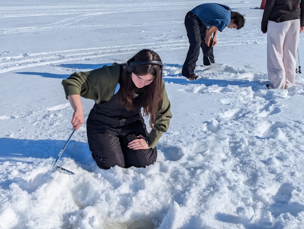 ice fishing
