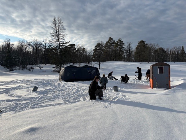 ice fishing