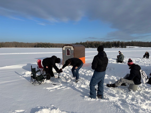 ice fishing