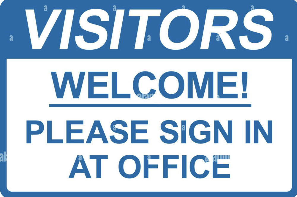 Visitors Sign in