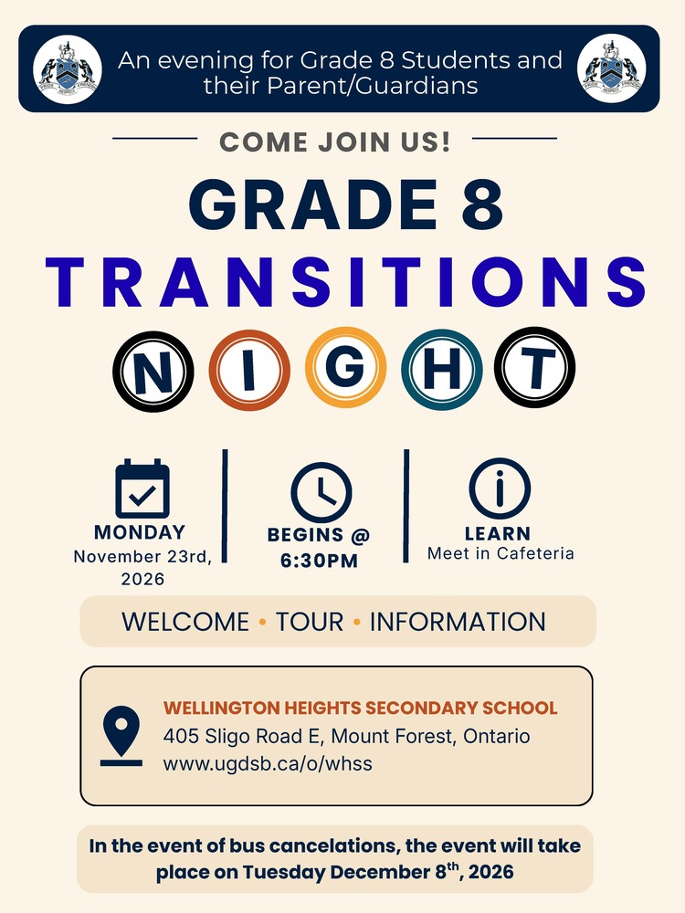 Gr 8 Transitions Night