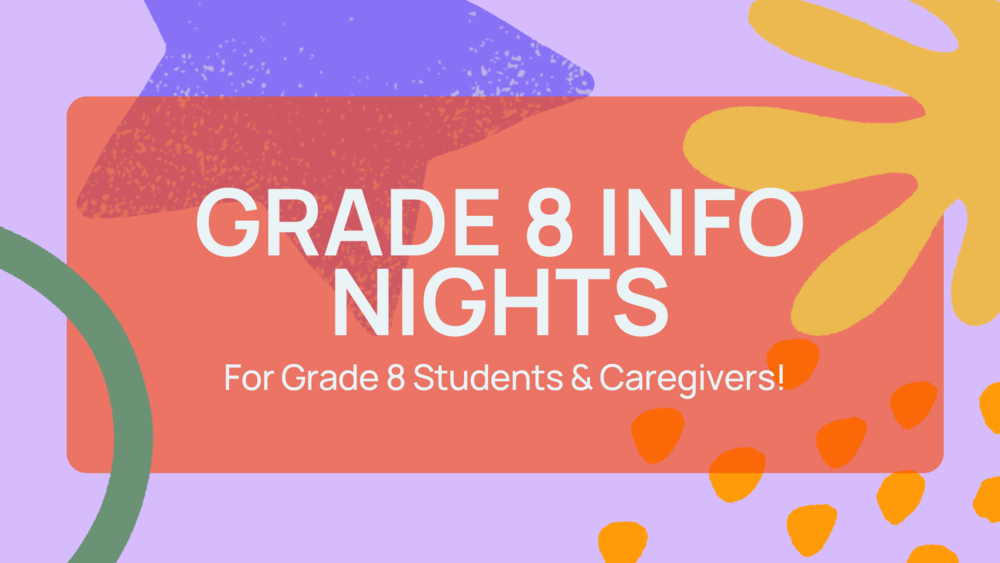 grade 8 info night 