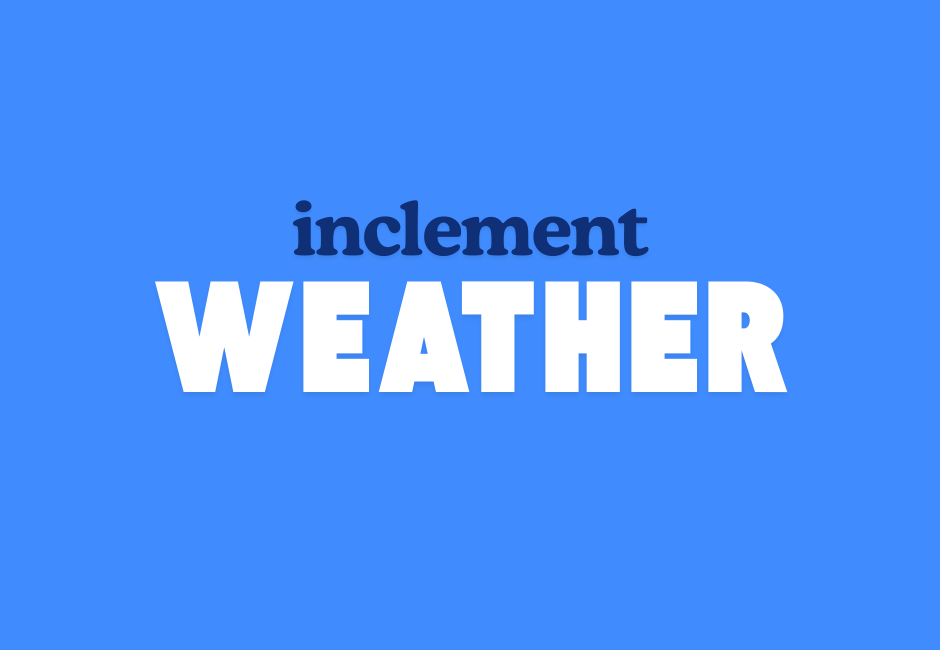 inclement weather graphic