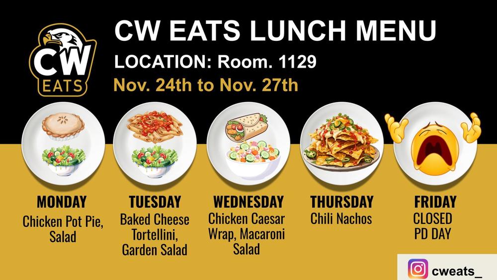 CW Eats Menu