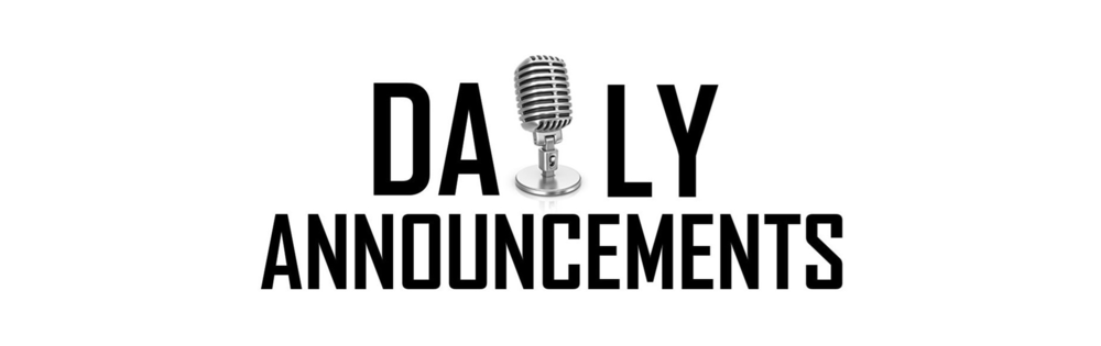 Announcements