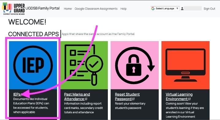 Family Portal Connected Apps