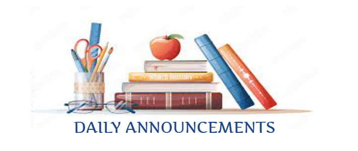 daily announcement