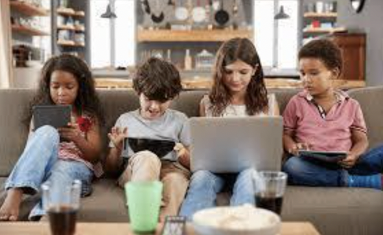 Children on devices
