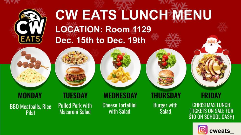 CW Eats Menu