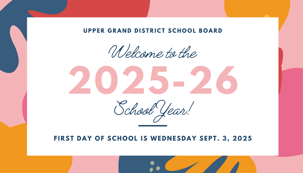 Welcome to the 2025-26 school year! First day of school is Wednesday Sept. 3, 2025