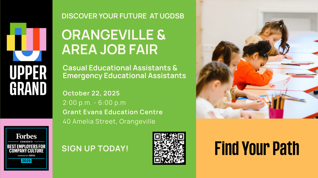 Orangeville and Area Job Fair flyer