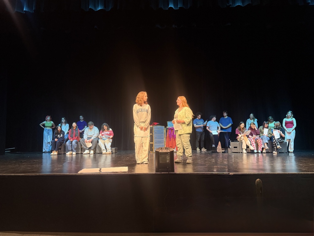 John F Ross CVI students during a rehearsal for their upcoming play 