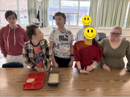 Students with Banana Bread