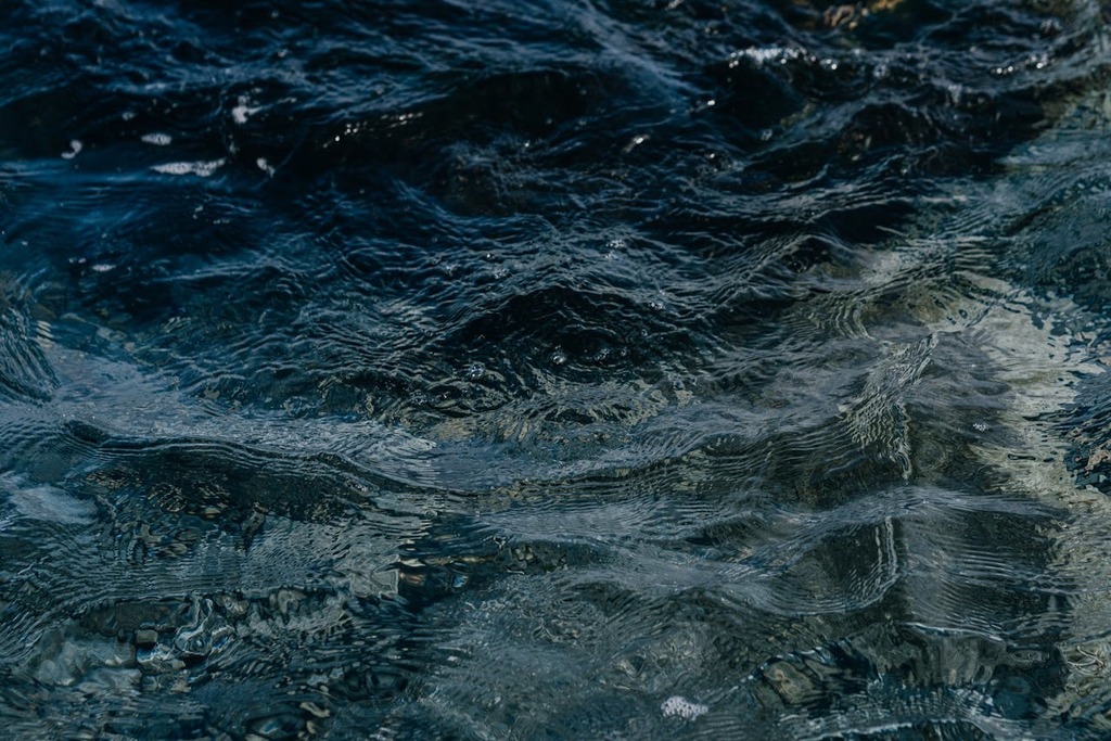A stock image of dark water