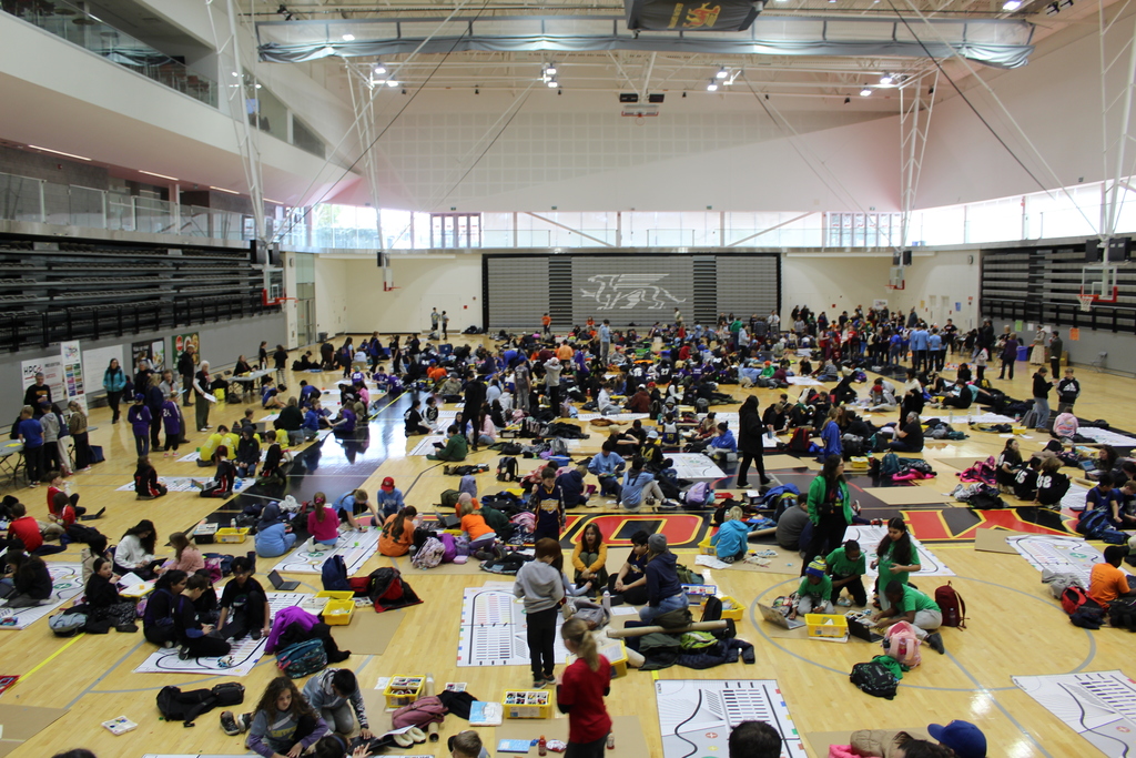 Students at the Skills competition 