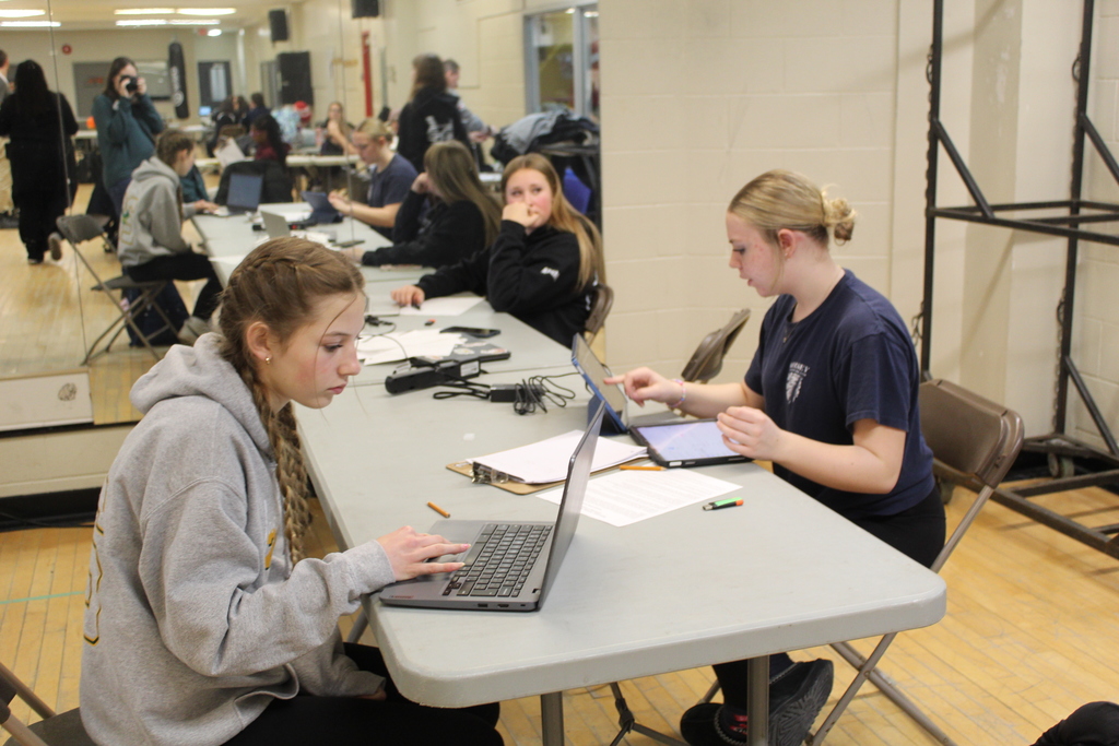 Students at the Skills competition 