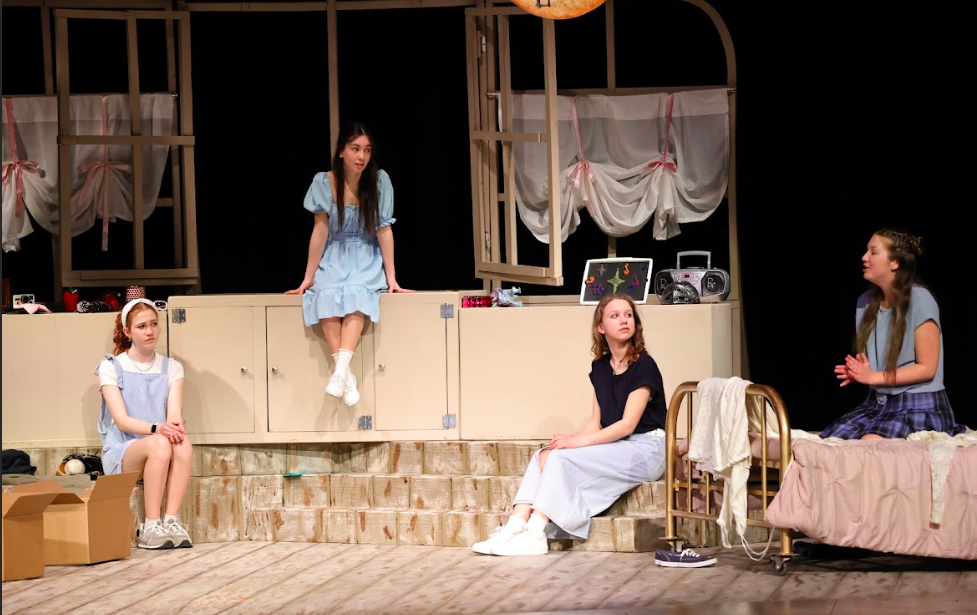 John F ross students during play rehersal