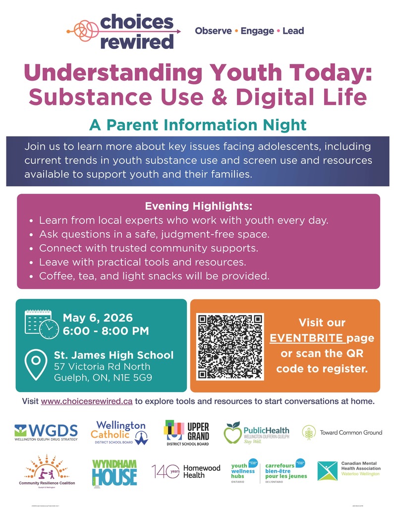 the poster for the youth substance event