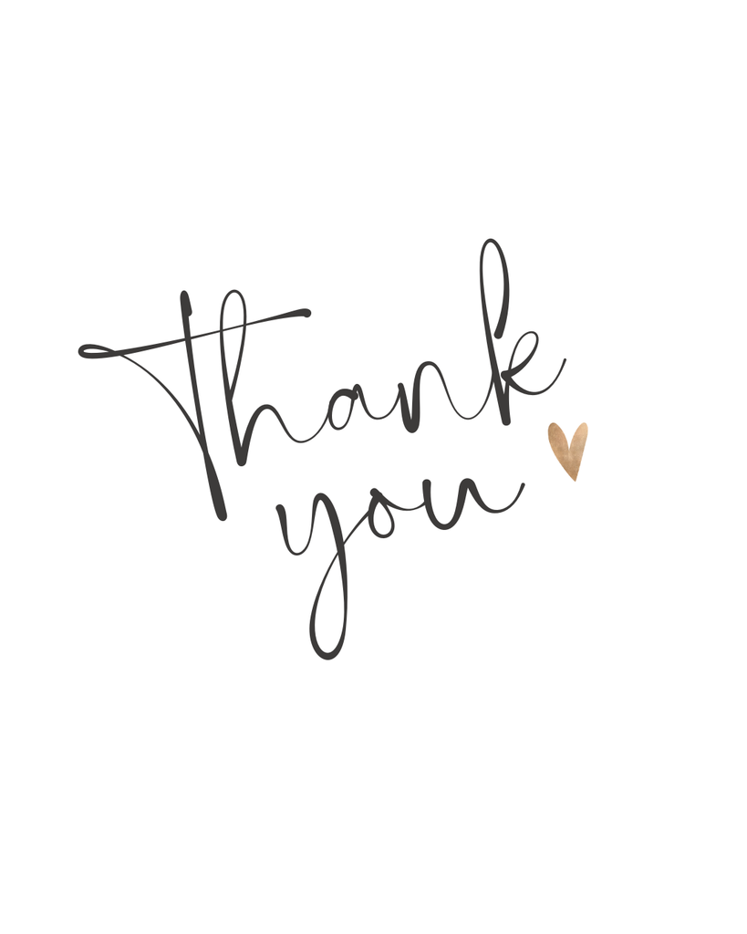 Thank you and a heart