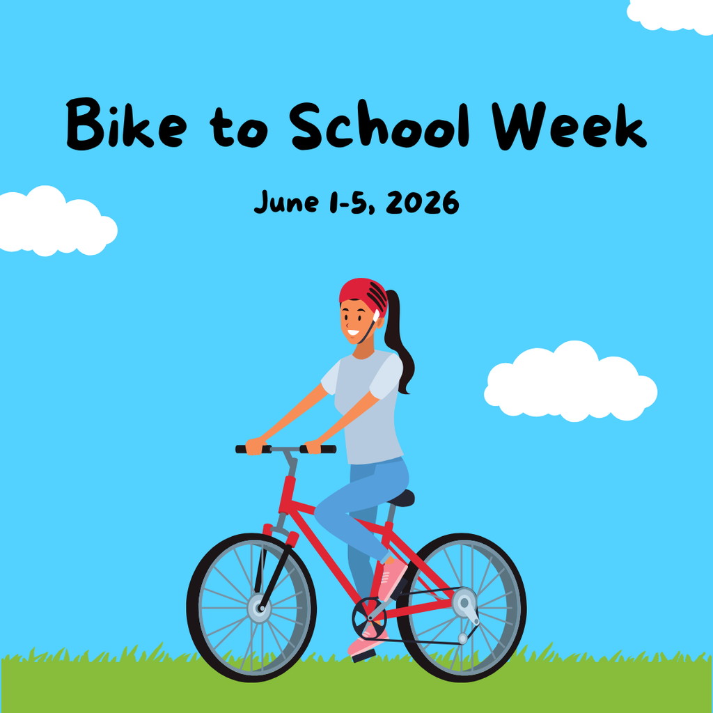 A student riding a bike