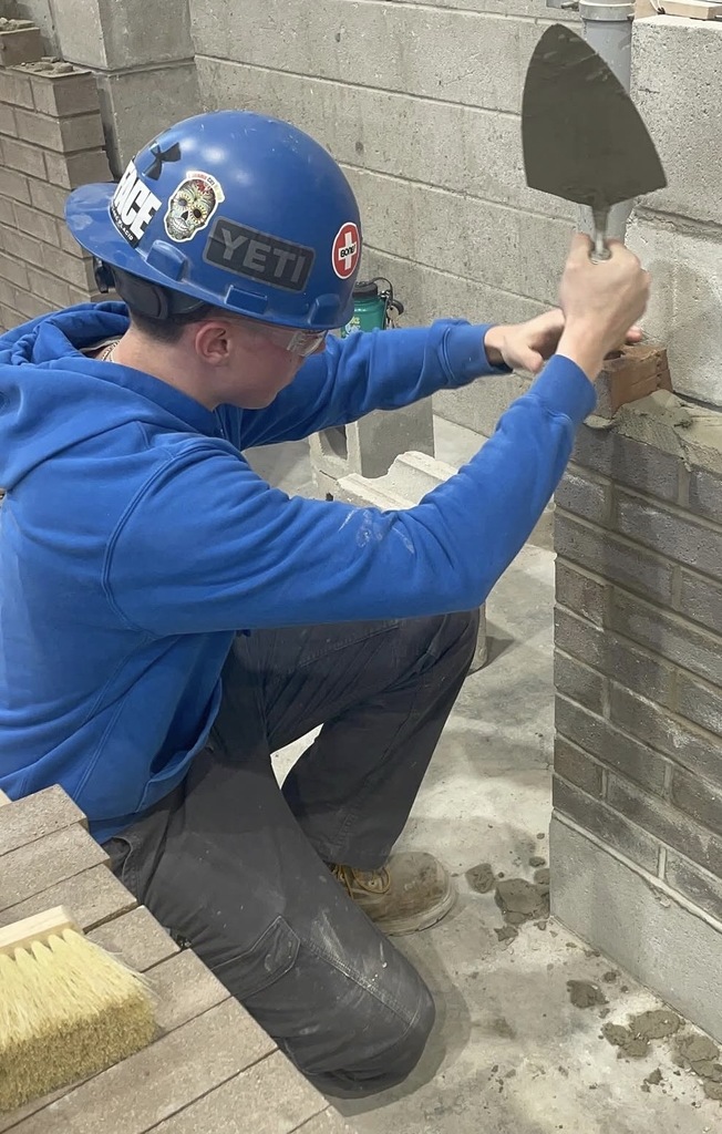 A masonry student
