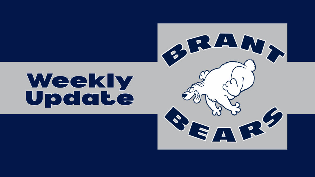 Brant Family Weekly Update with a picture of a polar bear
