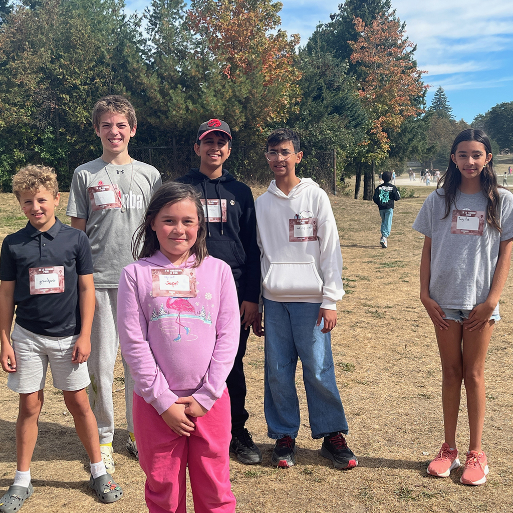A group of students pose for a photo.