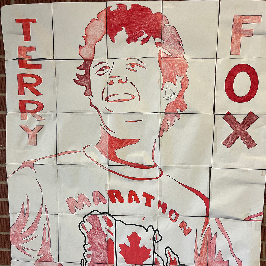 An illustration of Terry Fox
