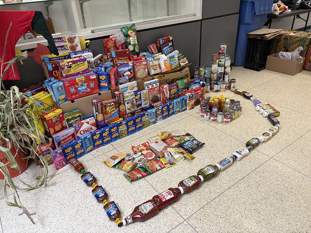 Food on display at Grand Valley and District PS