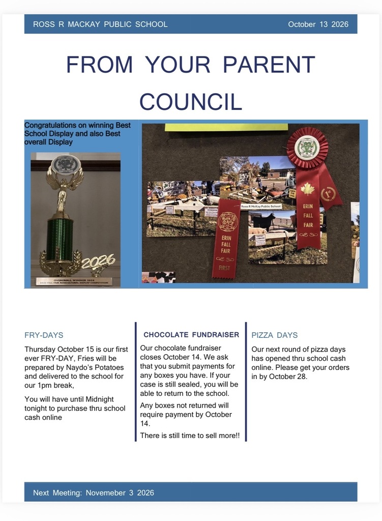 Message from RRMPS School Council