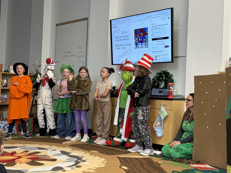 John Black PS students during the how the grinch stole christmas play