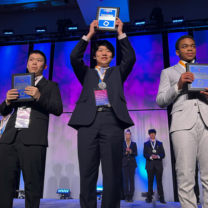 Students pose for a photo