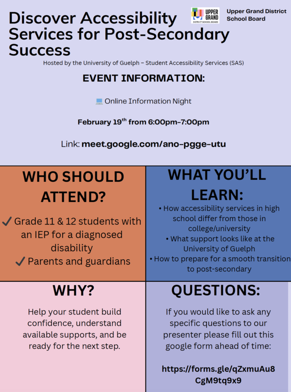 Poster with event information included.