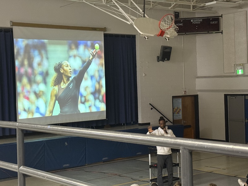 Pictured is Shaun Boothe speaking