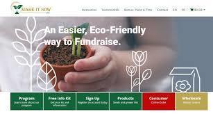 small hands holding a brown clay put with a bean sprout and drwawn white plants.