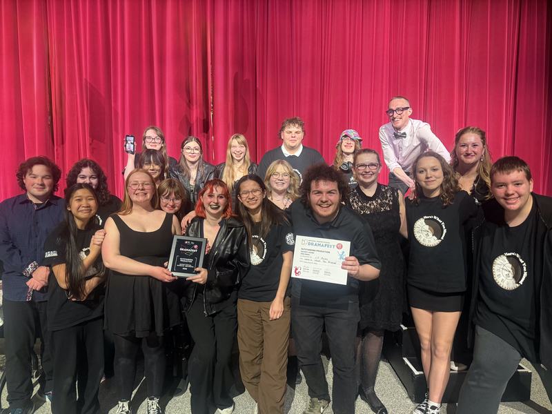 Pictured are students and staff from John F Ross