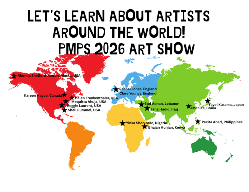 A map of the world that features where various arts are from