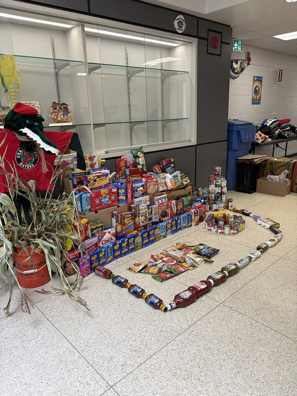 A display of food at Grand Valley and District PS