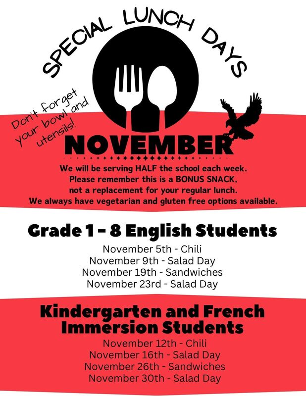 November's Schedule